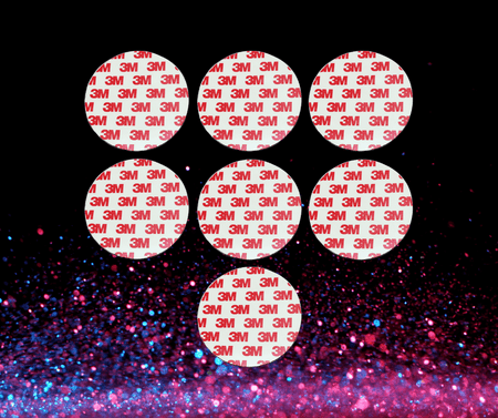 3M sticker Smoke Alarm magnetic mounting plates 70mm 7 Pack - The Smoke Alarm Store