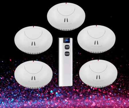 ANKA SMOKE ALARM 5 PACK PLUS BONUS REMOTE - The Smoke Alarm Store