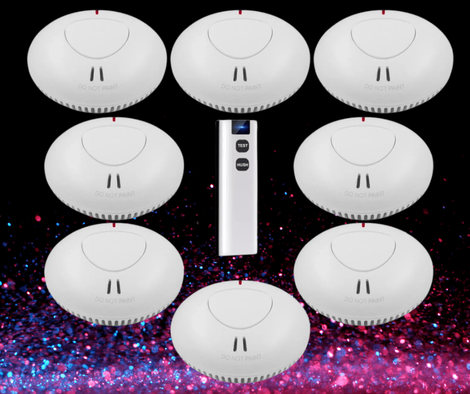 ANKA SMOKE ALARM 8 PACK WITH BONUS REMOTE CONTROL - The Smoke Alarm Store