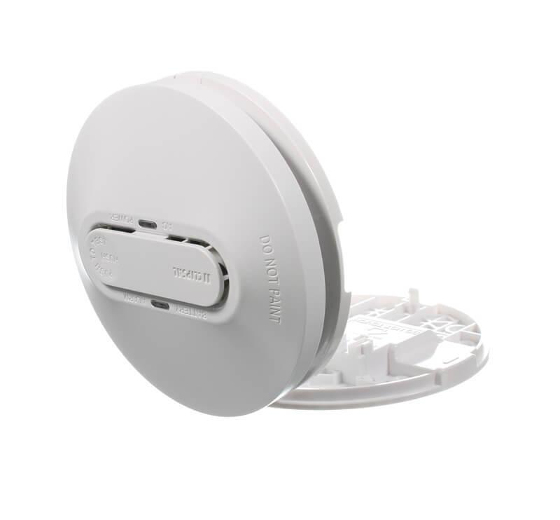 Clipsal Photoelectric 240-volt surface mount smoke alarm with 9-volt battery backup 755PSMA4 - The Smoke Alarm Store