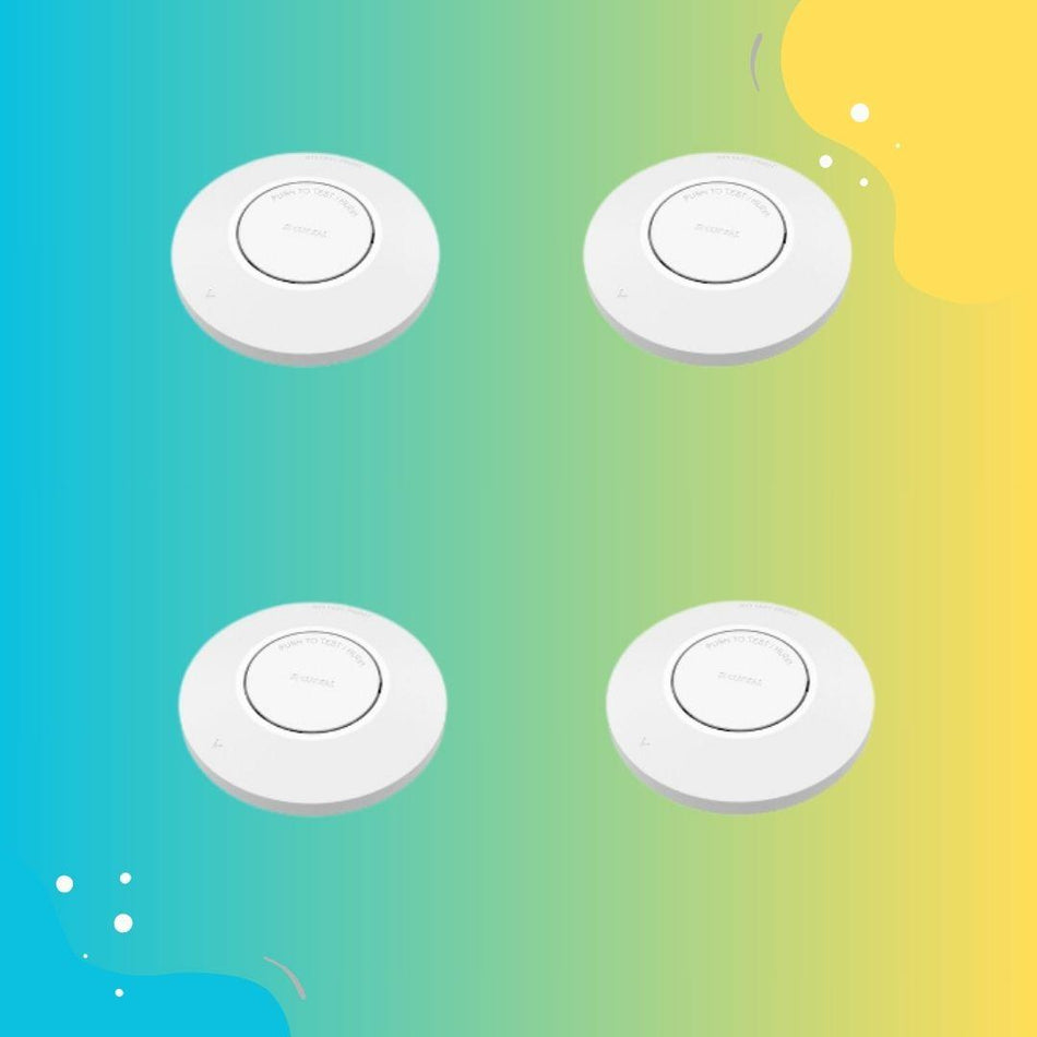 Clipsal Photoelectric Wireless Interconnected Smoke Alarm 4 Pack - The Smoke Alarm Store