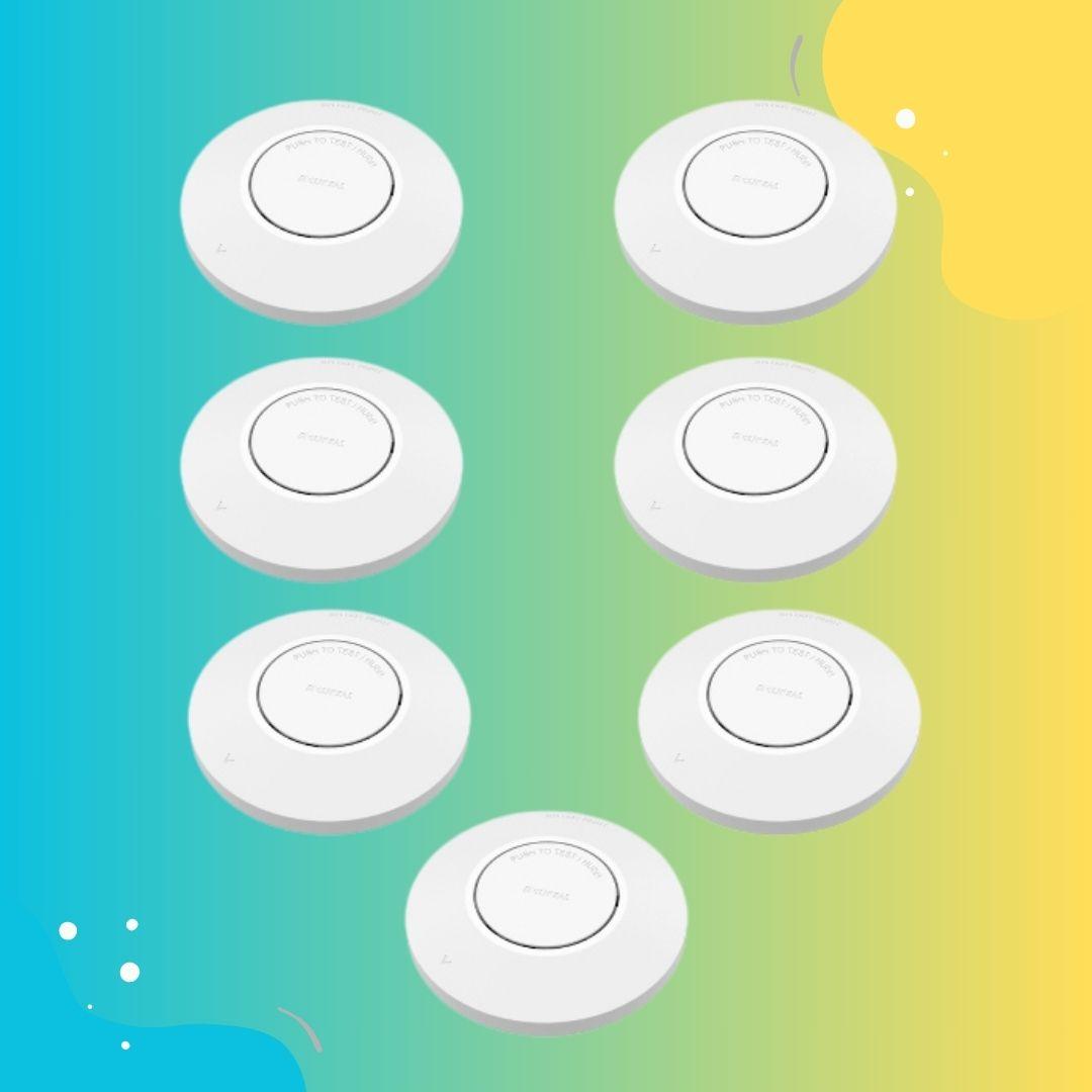 Clipsal Photoelectric Wireless Interconnected Smoke Alarm 7 Pack - The Smoke Alarm Store