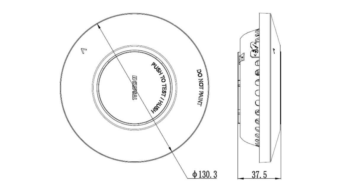 Clipsal Photoelectric Wireless Interconnected Smoke Alarm Fire Tek 755LPSMA4 - The Smoke Alarm Store