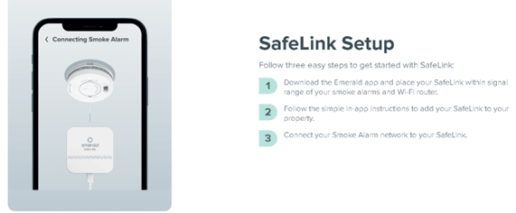 Emerald Wifi SafeLink Smoke Alarm Smartphone Gateway Device - The Smoke Alarm Store
