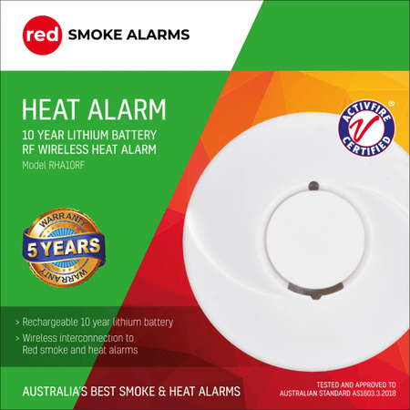 Red Heat Alarm 10-Year Battery - The Smoke Alarm Store