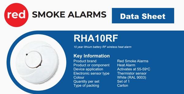 Red Heat Alarm 10-Year Battery - The Smoke Alarm Store