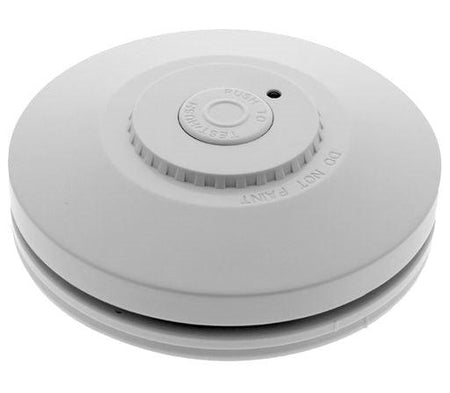 Red Smoke Alarm 5 Pack with Remote Control. - The Smoke Alarm Store