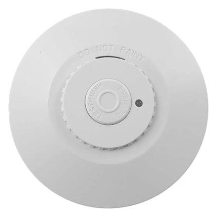 Red Smoke Alarm 5 Pack with Remote Control. - The Smoke Alarm Store