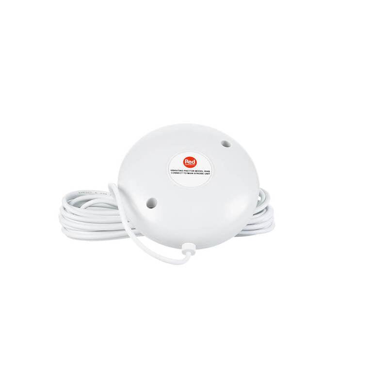 Red Smoke Alarm Strobe and Pad for Hearing Impaired. - The Smoke Alarm Store