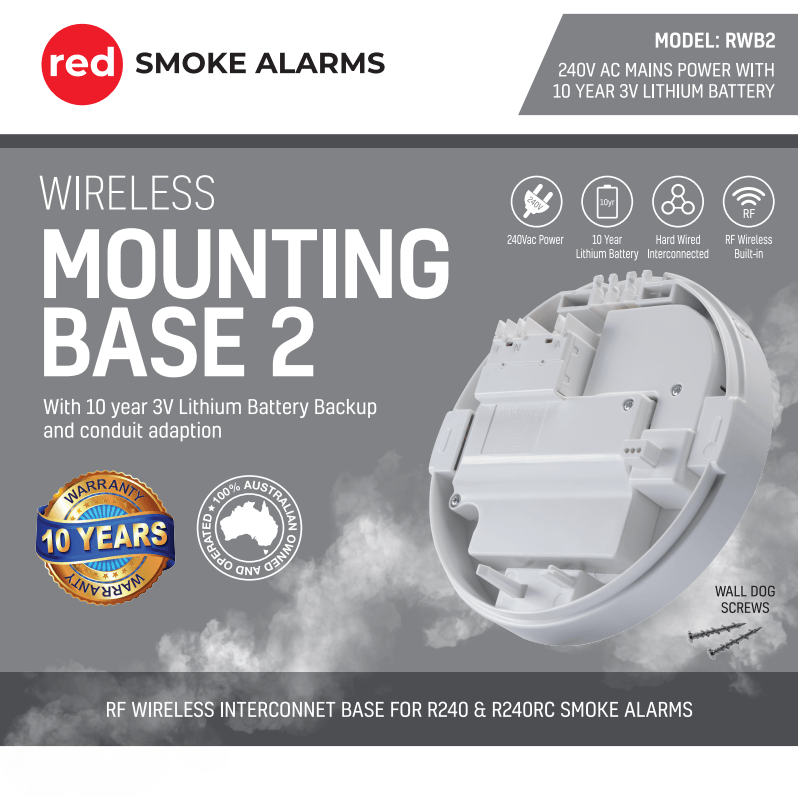 red smoke alarms